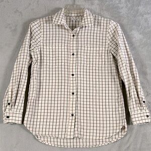 Madewell ex-boyfriend flannel, button-down shirt, size medium